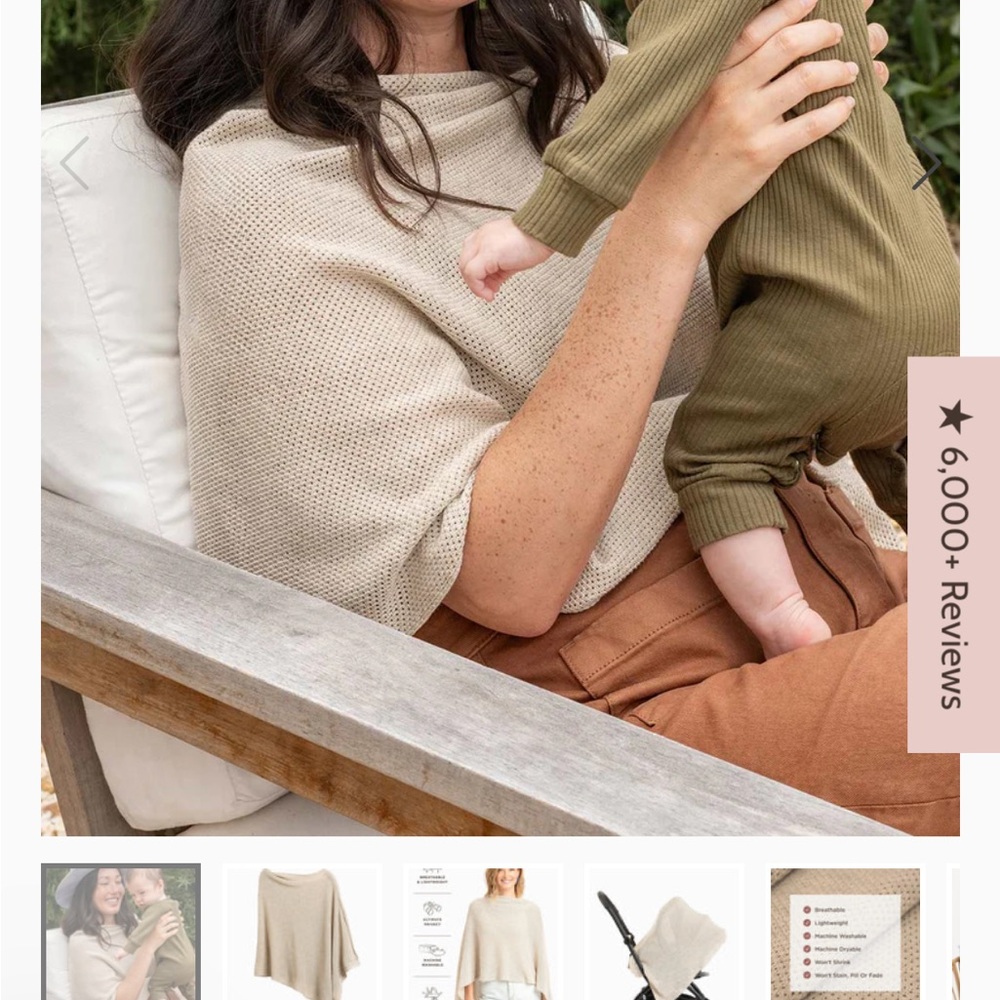 Cream Women's Poncho Sweater